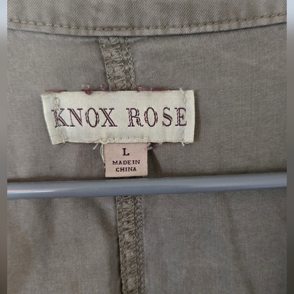 Knox Rose | Olive Green Flyaway Jacket Size Large - Picture 9 of 10